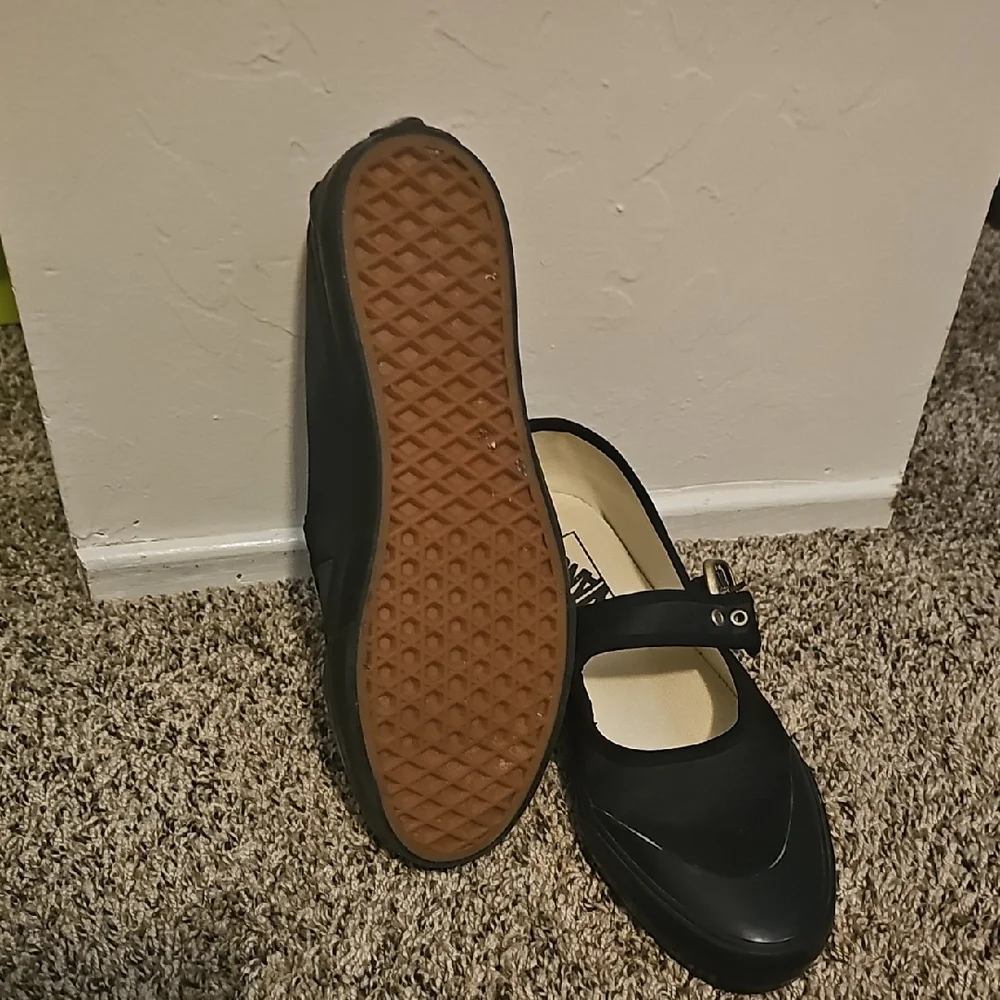 Vans Black Mary Jane Flats with Buckle - Picture 4 of 8